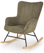 Houpací křeslo Belmiro olivové