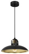 Závesné svietidlo Felix, 1x zlaté/čierne kovové tienidlo, b/g