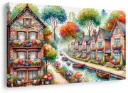 Obraz jarné mestečko