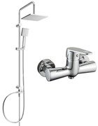 Mexen Tord sprchový set s dažďovou sprchou a sprchovou batériou Kama, chrómová, 72540200-00