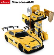 Mercedes-AMG GT3 žlté RASTAR 1:14 autíčko/robot 2 v 1 na diaľkové ovládanie + ovládač 2,4 GHz