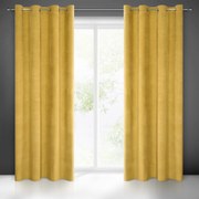 ZATEMŇOVACÍ ZÁVES NA KRÚŽKOCH MILO 140X250 CM ZLATÁ