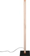 LED stojacia lampa v čierno-prírodnej farbe (výška 115 cm) Bellari – Trio