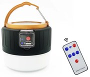 Bezdoteku LED solárne kempingové svetlo s USB čiernej, iPRO, 3 W, neutrálna biela