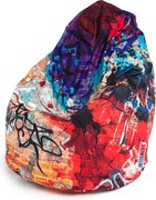 INTERMEDIC SK Sedací vak Mega Sako Modern Polyester - DG57 - Graffiti