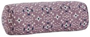 MADAM STOLTZ Vankúš valec Dusty Lilac/White/Blue