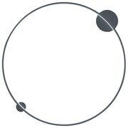 Nástenné LED svietidlo Saturno2, 1x LED 46w, 4000k, b