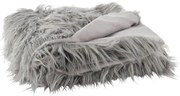 Šedý chlpatý pléd Yetti - 150*170 cm