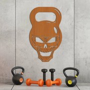 DUBLEZ | Darček pre kulturistu - Drevený obraz Kettlebell