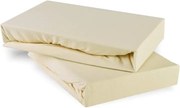 Plachta posteľná krémová jersey EMI, Plachta 90x200
