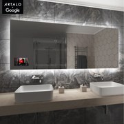 SMART Zrkadlo do kúpeľne s LED osvetlením M24 + SmartScreen with Google TV