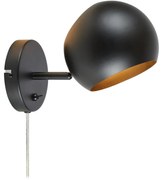 Markslöjd 108753 - Nástenná lampa EDGAR 1xE14/40W/230V čierna