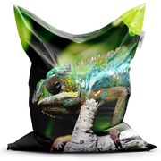 Sedací vak Classic chameleón - detský, zelená