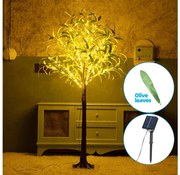 Aigostar - LED Solárna dekorácia 285xLED/3,8m IP65 teplá biela olive