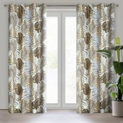 ZÁVES NA KRÚŽKOCH KORFU 140X250 CM VZOROVANÁ