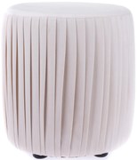 Látkový taburet Silla béžová, 36 x 33 cm