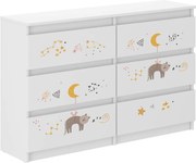 Wooden Toys Detská komoda R-120 KOTEK