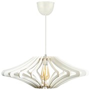 Luster na lanku 1xE27/60W/230V biela pr. 47 cm biela