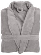 Svetlosivý plyšový župan Tiseco Home Studio Cozy, S/M