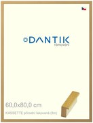 DANTIK rám na obraz 60x80 | KASSETTE přírodní lakovaná (Plexi Čiré)