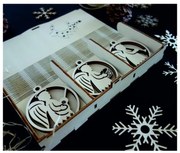 Vianočné ozdoby z dreva a plastu, Vianočné dekorácie drevené , drevené doplnky PR0118-Christmas decorations