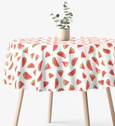 Goldea okrúhly teflónový obrus - svieže melóny Ø 100 cm