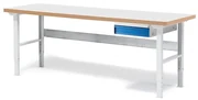 Dielenský stôl SOLID, so zásuvkou, nosnosť 750 kg, 2000x800 mm, laminát