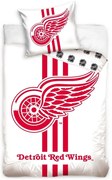 Hokejové posteľné obliečky NHL Detroit Red Wings - biele - 100% bavlna, perkál - 70 x 90 cm + 140 x 200 cm