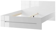 Posteľ 160 selene 33 biely mat/ biely lesklá