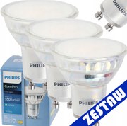 SADA 3x žiarovka Philips GU10 4,9W 550lm 112lm/W 3000K EyeComfort CorePro
