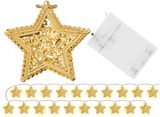 LED zlaté hviezdy 391020