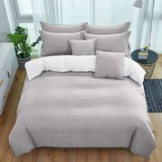 Krepové obliečky TABULA svetlo sivé + povlak na vankúšik 40x50 cm Rozmer obliečky: 70 x 90 cm | 140 x 200 cm