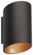 Zuma Line 50603-BK/GD-N - Nástenné svietidlo SLICE WL 1xG9/40W/230V čierna/zlatá