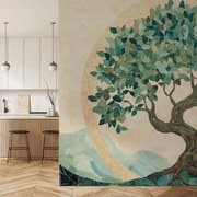 Fototapeta - Elegantná mozaika so stromom (147x102 cm)