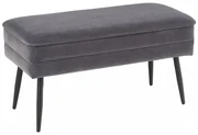 Halmar Lavica s úložným priestorom VELVA 37x78 cm šedá HA0067