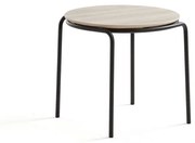 Konferenčný stolík Ashley, Ø570 x 470 mm, čierna, jaseň