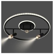 LED Stmievateľné stropné svietidlo LED/60W/230V 3000-6500K čierna +diaľkové ovládanie