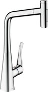 Hansgrohe M71, drezová batéria Metris Select s výsuvnou spŕškou, chrómová, HAN-73820000