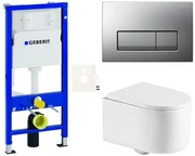 Závesný WC set Geberit do ľahkých stien / predstenová SAT SIKOGESREX72D50
