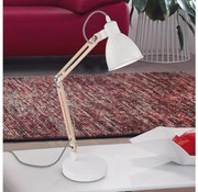 Eglo 901294 - Stolná lampa TORONA 1 1xE14/28W/230V biela