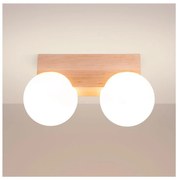 Sollux SL.1683 - Stropné svietidlo BULBO 2xG9/8W/230V buk/biela