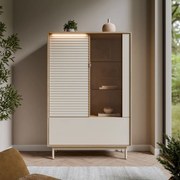 VITRÍNA CELESTINO 2D1W DUB + KAŠMÍR 100 x 152 cm