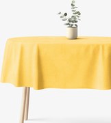 Goldea oválny obrus malaga - žltý 120 x 160 cm