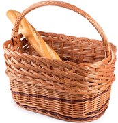 Nákupný kôš prútený Dame II.š. 43 x hl. 26 x v. 25/40(cm)