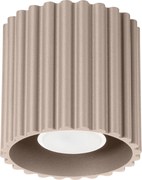 Stropné svietidlo Aura, 1x tmavobéžové hliníkové tienidlo, (10 cm)