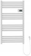 Erga Pago, elektrické vykurovacie teleso 540x960 mm s digitálnym termostatom, 500W, biela matná, ERG-LAV-GRZE-E-ALU-960540-WH
