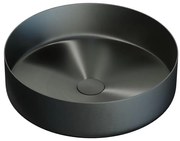 BATH DELUXE 06-040-16-02-00 - Umývadlo na dosku LJORDAL pr. 40 cm oceľ/čierna