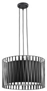 Luster na lanku HARMONY BLACK 3xE27/60W/230V