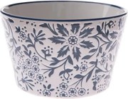Miska 570 ml, biela , kvetinová%
