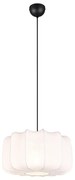 Japandi závesná lampa čierna s bielou 40cm - Madleine